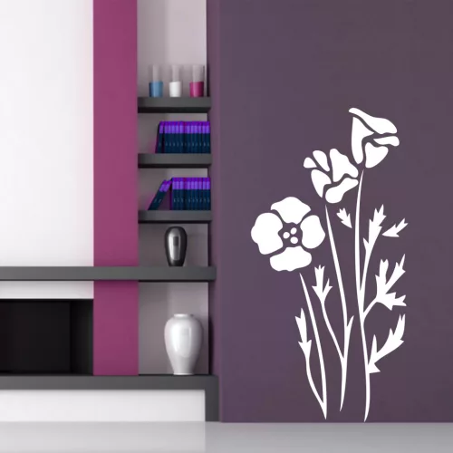 Modern virág falmatrica – Elegáns dekoráció otthonod falára