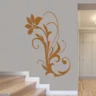 Dekoratív indás virág falmatrica – Elegáns és modern faldekoráció otthonra