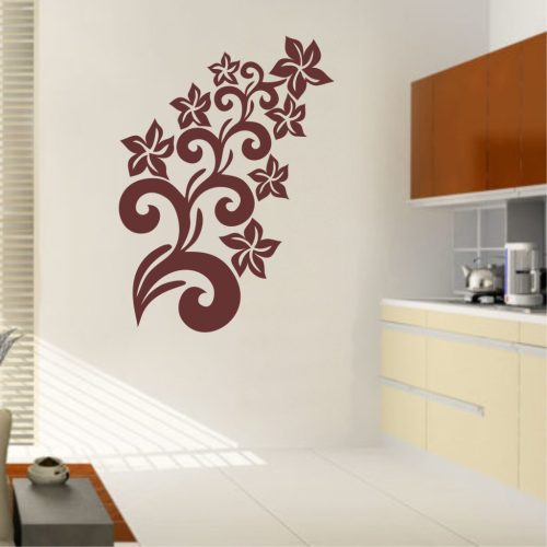 Dekoratív virág falmatrica – Stílusos faldekoráció otthonodba