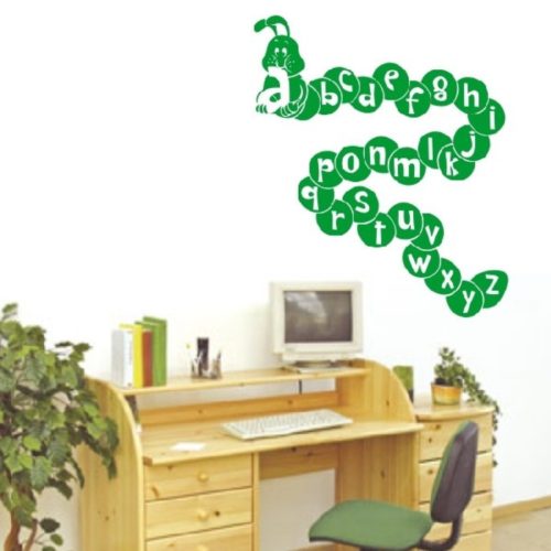 ABC-kukac gyerekszoba falmatrica