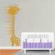 Zsiráfos testmagasság mérő gyerekszoba falmatrica