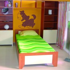 Kiskutya gyerekszoba falmatrica