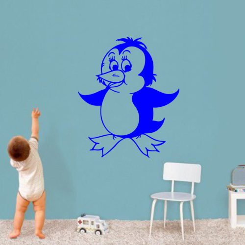 Pingvin gyerekszoba falmatrica