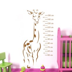 Zsiráfos testmagasság mérő 2 gyerekszoba falmatrica