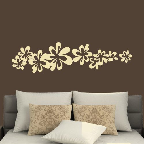 Hibiszkusz virág falmatrica – Modern és harmonikus faldekoráció otthonra