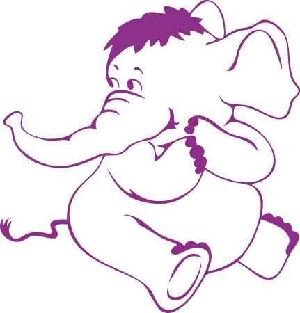 Elefánt 5 gyerekszoba falmatrica