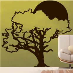 Fa naplementével falmatrica