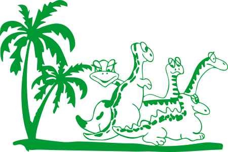 Dinók 2 gyerekszoba falmatrica