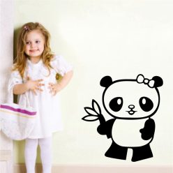 Panda maci gyerekszoba falmatrica