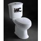 Wc dekoráció 7 matrica