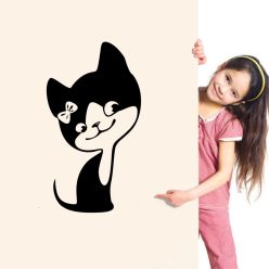 Cica lány 2 gyerekszoba falmatrica