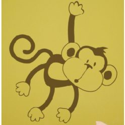 Maki majom gyerekszoba falmatrica