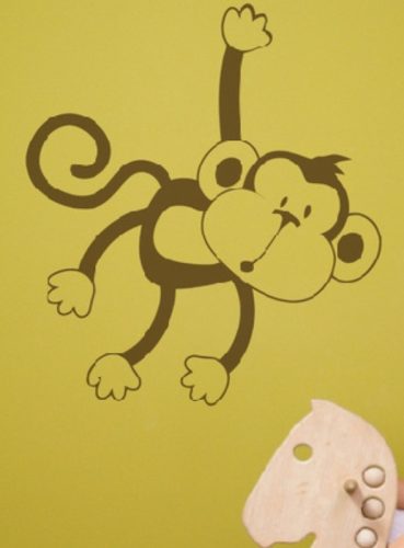 Maki majom gyerekszoba falmatrica