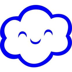 Felhő gyerekszoba falmatrica