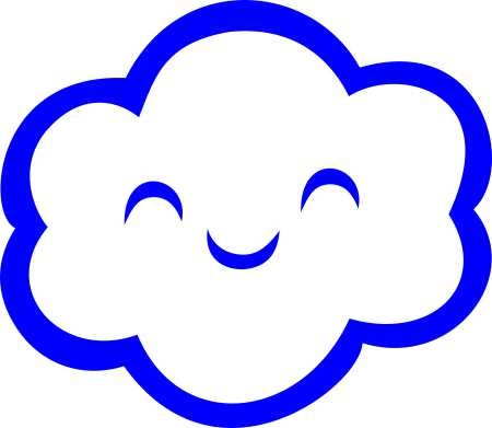 Felhő gyerekszoba falmatrica