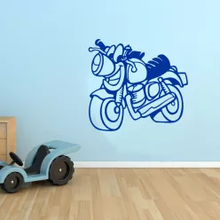 Mese motor gyerekszoba falmatrica