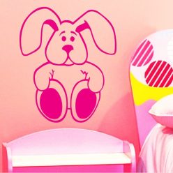 Nyuszika gyerekszoba falmatrica