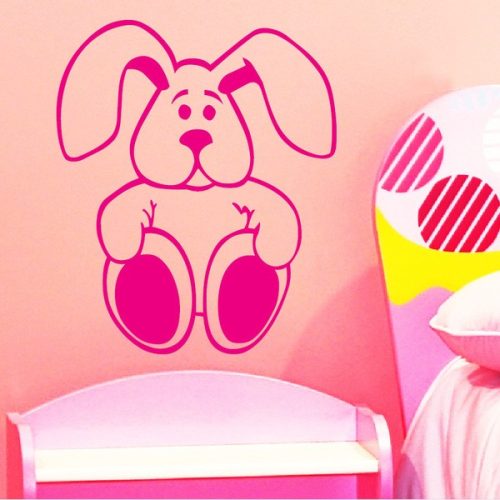 Nyuszika gyerekszoba falmatrica