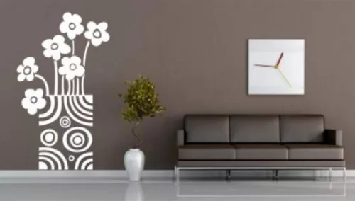 Virág váza falmatrica – Modern, geometrikus design otthonod falain