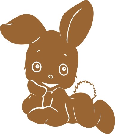 Nyuszika 2 gyerekszoba falmatrica