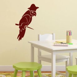Kalóz papagáj gyerekszoba falmatrica