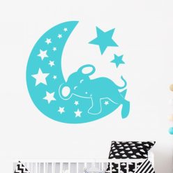 Egérke a holdon gyerekszoba falmatrica