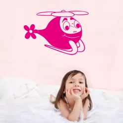 Helikopter gyerekszoba falmatrica