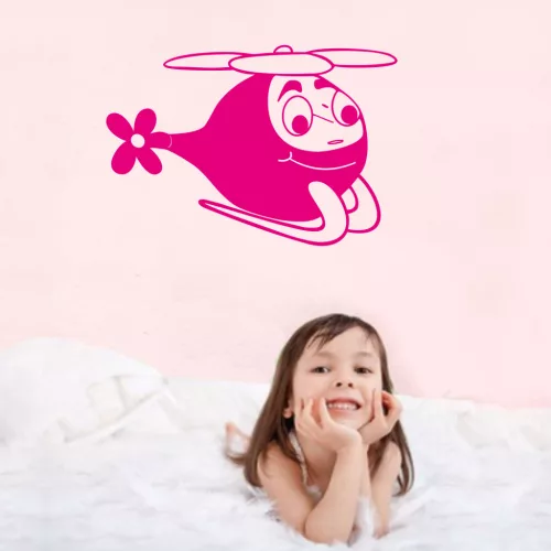 Helikopter gyerekszoba falmatrica