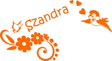 Lányos szoba 6 madárkás falmatrica