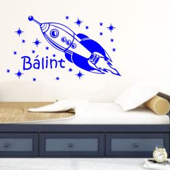 Fiús szoba 6 űrhajós falmatrica