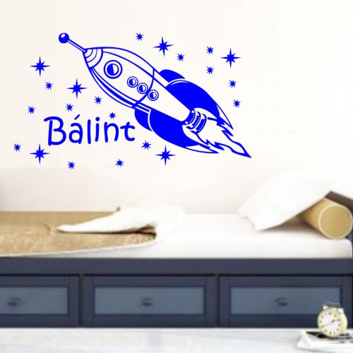 Fiús szoba 6 űrhajós falmatrica