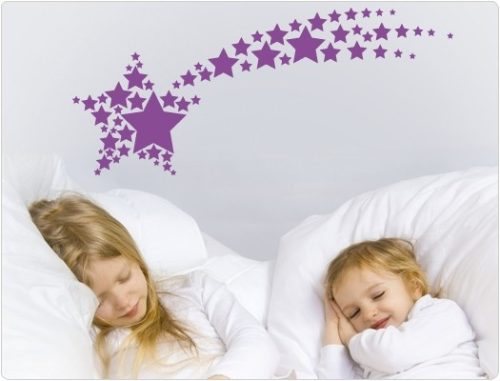 Hullócsillag gyerekszoba falmatrica