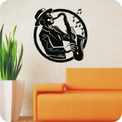 Jazz szaxafonos falmatrica