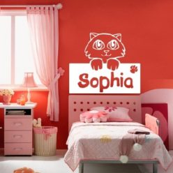 Cica 4 gyerekszoba falmatrica