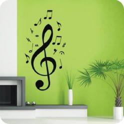 Hangjegyek falmatrica