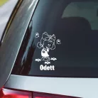 Masnis Kislányka Autósmatrica – Pillangós-Virágos Mintával