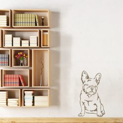 Francia Bulldog üllő falmatrica 3