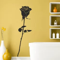   Rózsa falmatrica – minimalista és romantikus fali dekoráció