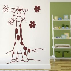 Zsiráfka gyerekszoba falmatrica