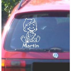 Autómatrica, Baba a kocsiban, Fiú cicával