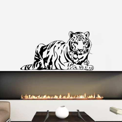 Fekvő tigris falmatrica