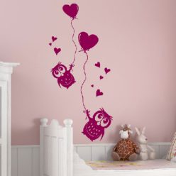 Lufis baglyok gyerekszoba falmatrica