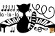 Zongorás macska falmatrica