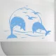 Delfinek naplementével, delfin falmatrica