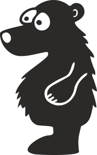 Medve gyerekszoba falmatrica
