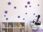 Csillag garnitúra 7-ágú 23 db-os gyerekszoba falmatrica