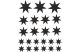 Csillag garnitúra 7-ágú 23 db-os gyerekszoba falmatrica