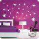 Csillag garnitúra 28 db-os gyerekszoba falmatrica
