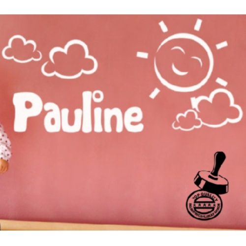 Nap felhőkkel gyerekszoba falmatrica