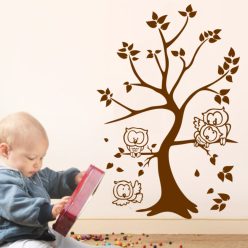 Baglyosfa 2 gyerekszoba falmatrica